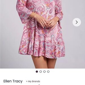 Ellen Tracy Vibrant Paisley Tunic